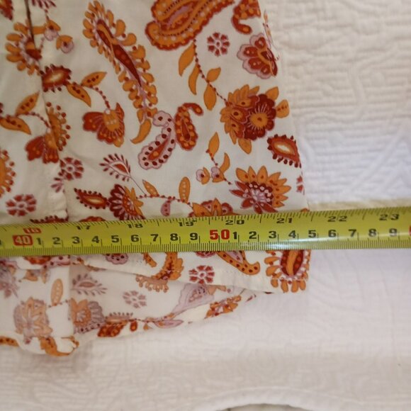 Hollister Maxi Dress Small Smocked Paisley Puff Sleeve Womens - Picture 8 of 10